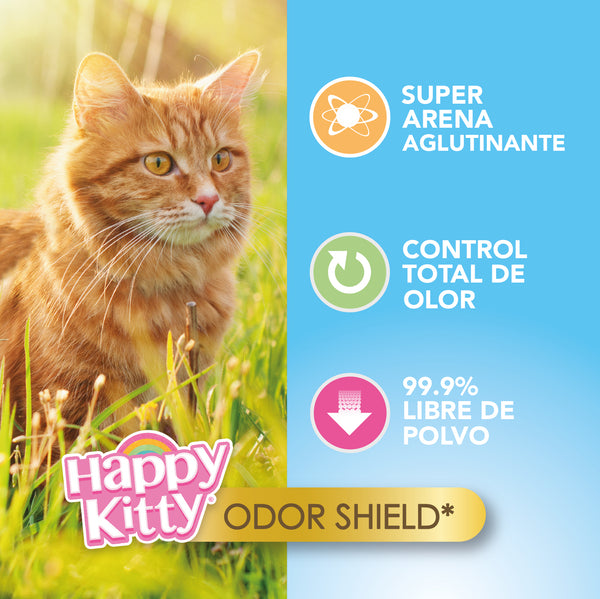 HAPPY KITTY® ARENA SIN AROMA PARA GATO - 4 KILOS