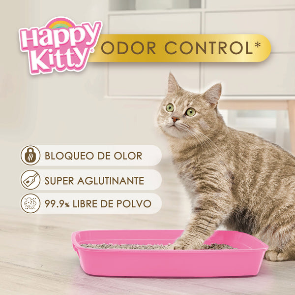 HAPPY KITTY® ARENA SIN AROMA PARA GATO - 4 KILOS